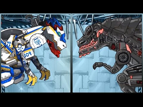 Repair Dino Robot T-REX - Cops + Terminator - Dinosaurs Robot Gameplay | SMG