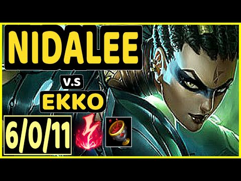 KADIR (NIDALEE) vs EKKO - 6/0/11 KDA JUNGLE GAMEPLAY - EUW Ranked GRANDMASTER