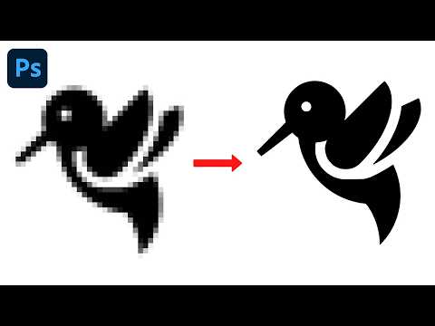 How To Convert A Low-Res Logo Into A High Res Vector In Photoshop