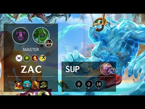 Zac Support vs Soraka - KR Master Patch 10.10