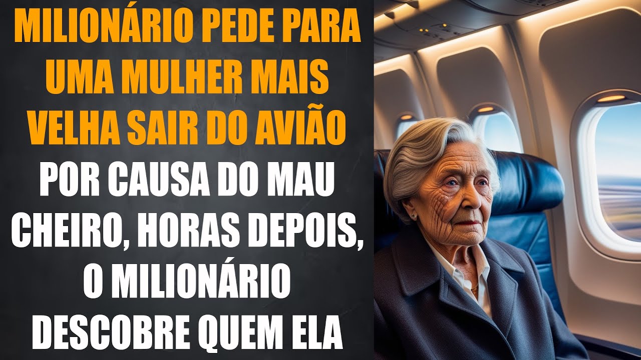 Um Milionário Arrogante Mandou Uma Idosa Descer Do Avião Por Causa Do Mau Cheiro. Horas Depois