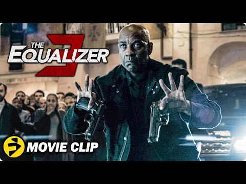 THE EQUALIZER 3 | Denzel vs Mafia Boss in town square | Extended Scene | Denzel Washington