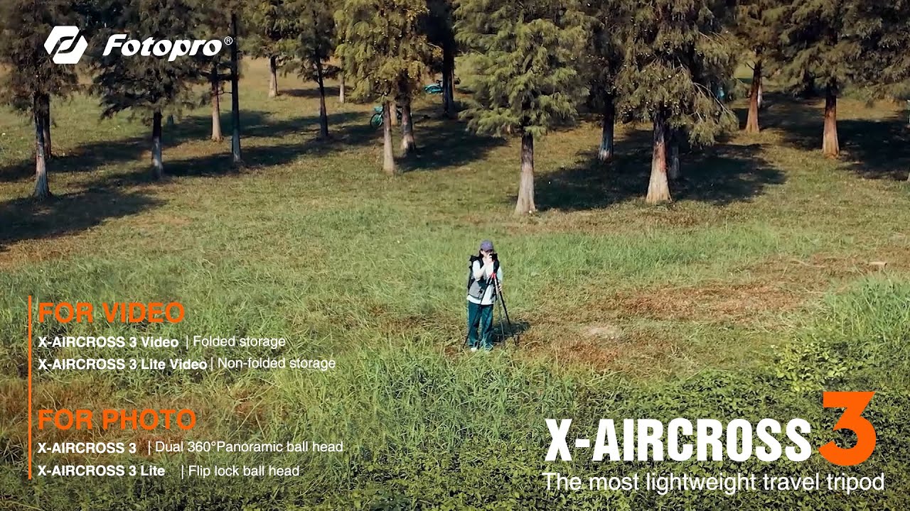 X-AIRCROSS 3 Series | The most lightweight travel tripod.