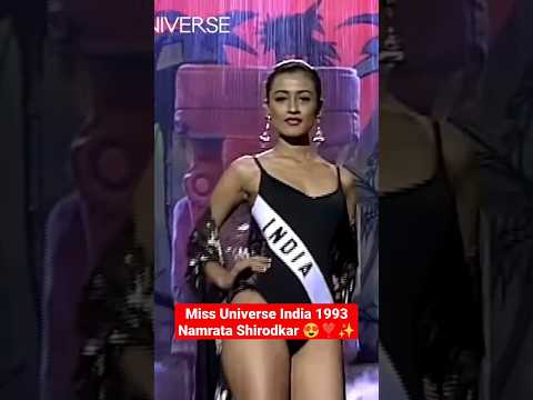 Miss Universe India 1993 Namrata Shirodkar 😍❣️✨ #namratashirodkar #missuniverse #missindia  #shorts