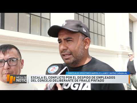 Escala el conflicto por el despido de empleados del Concejo Deliberante de Fraile Pintado