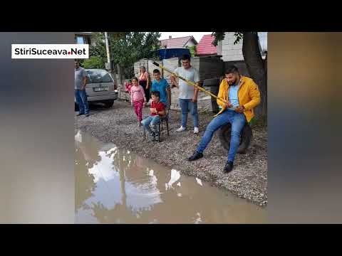 La pescuit în bălțile de pe drumurile din Hancea