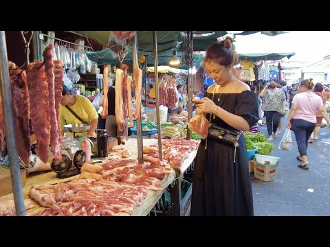 Walking In Wet Market In Phnom Penh & See Lifestyle Vendor & More | Phnom Penh