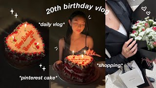 DAILY VLOG | 20th birthday vlog: grwm, pinterest cake, a day in the city & more 🎂