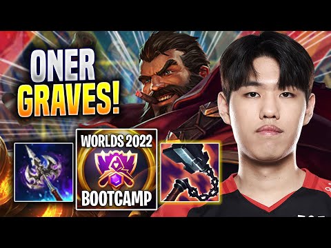 ONER PERFECT GAME WITH GRAVES! - T1 Oner Plays Graves JUNGLE vs Evelynn! | Bootcamp 2022