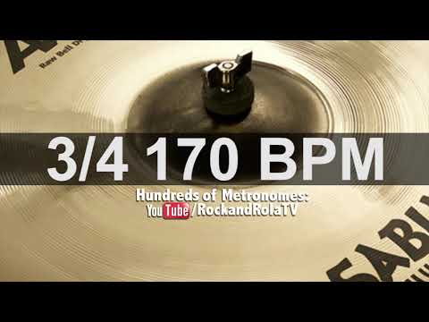 🔴 170 BPM 3/4 Ride Metronome