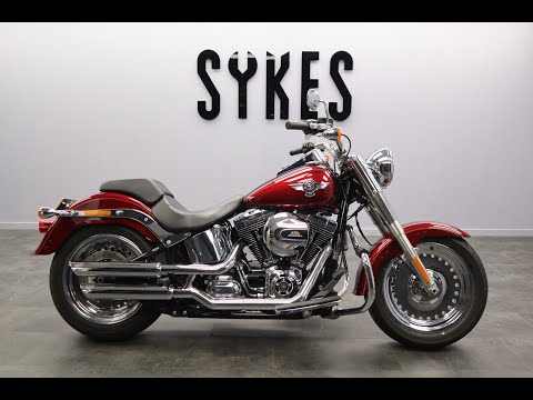 2017 Harley-Davidson FLSTF Softail Fat Boy in Velocity Red