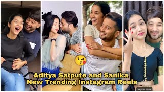 Aditya Satpute and sanika new trending Instagram r