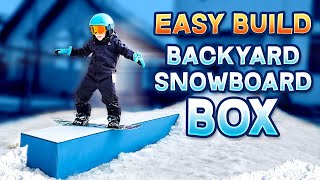 DIY Snowboard Box to Practice Your Rails #snowboarding