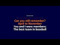 Ozma - Baseball - Karaoke Instrumental Lyrics - ObsKure