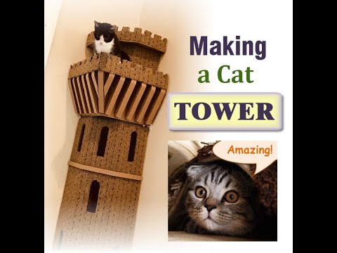 Cat Tower Corner- build process