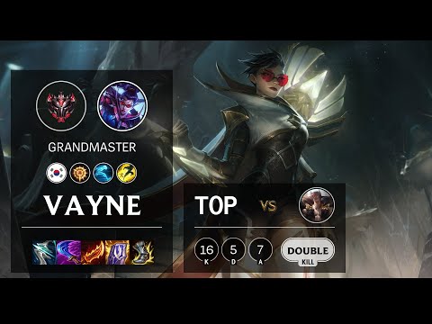 Vayne Top vs Sett - KR Grandmaster Patch 11.20