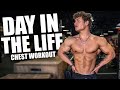 RAW CHEST WORKOUT | DAY IN THE LIFE