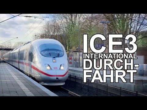 [4K] Trainspotting: #ICE3 International (BR 406) running through Aachen Eilendorf