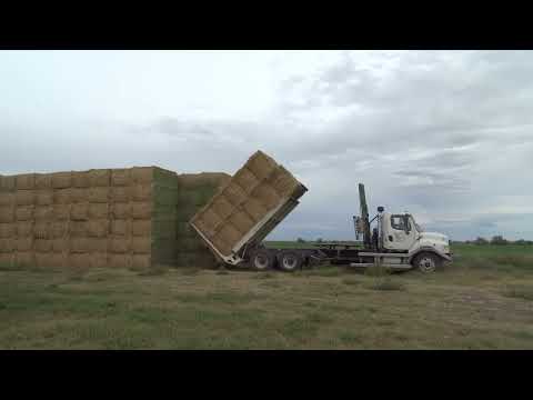 Circle C Equipment Bale Stacker Video - Retrieving with the American Eagle Bale Stacker