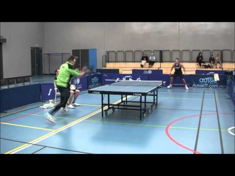Antispin vs Long Pips - Gio vs Greg - Table Tennis Maccabi Challenge 2011