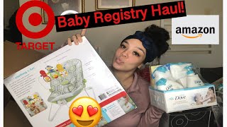 Virtual Baby shower haul | amazon and target