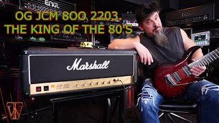 Video thumbnail for Marshall JCM 800 2203   King Of The 80's Tone by TONE WARS