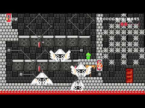 Squid Mini-Castle by jeanbatman - SUPER MARIO MAKER - NO COMMENTARY 1bc 1bc