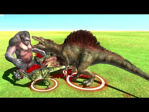 GORO THE GIANT vs PREDATORY DINOSAURS | Animal Revolt Battle Simulator