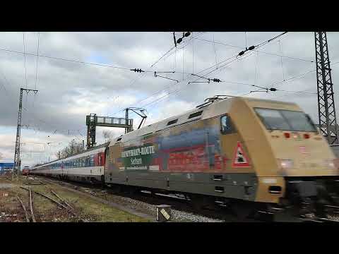 DB 101 088 "Dampfbahnroute Sachsen" mit dem EC 7 nach Interlaken Ost