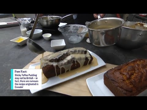 A classic English sticky toffee pudding