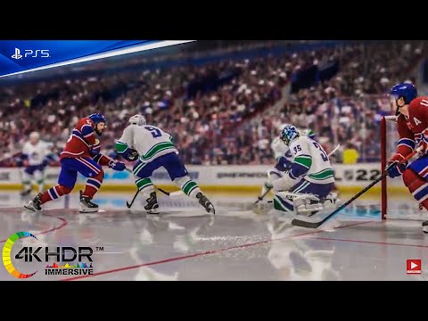 NHL 22 Intense Finish! Intense Game! Vancouver Canucks vs Montreal Canadiens 4K60FPS! PS5 Gameplay