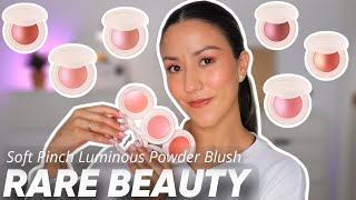 Rare Beauty Soft Pinch Luminous Powder Blushes ✨😳 Swatches, Demo, Reseña Completa!