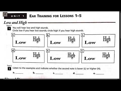Ear Training for Lessons 1-5 and Melodic Dictation