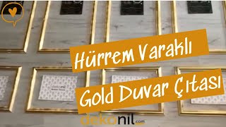 Dekonil Yeni Hürrem Varaklı Gold Duvar Çıtası