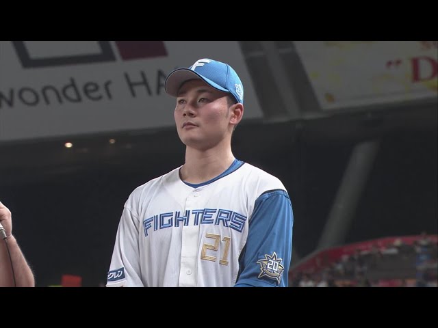 ファイターズ・清宮幸太郎選手ヒーローインタビュー 8月27日 埼玉西武ライオンズ 対 北海道日本ハムファイターズ