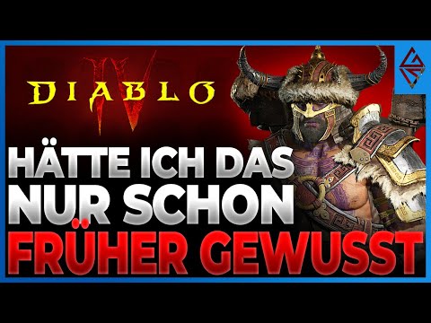 Diablo 4 TIPPS & TRICKS | Das hätte ich gerne FRÜHER gewusst | Anfänger Guide