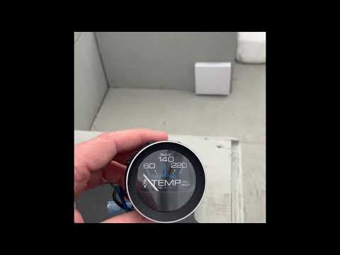 Install temp gauge on boat