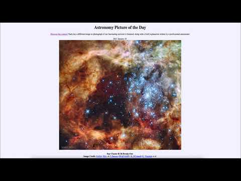 2021 January 10 - Star Cluster R136 Breaks Out