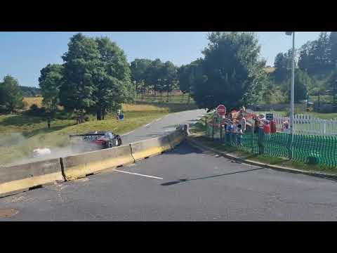 Course de côte Dunieres 2023 , tête à queue lamborghini