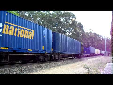 Containter Train Long Gully Station
