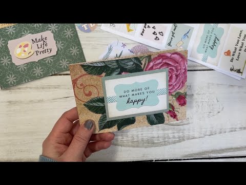 😮ONE Page Mini Journal | Album ✨Tutorial Use Your 12" Papers ✉️ Snail Mail Ideas - New Mini Kit