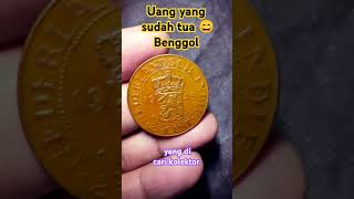 Uang koin kuno 2 1/2 cent Nederland tahun 1945 peninggalan Belanda #penggemar #koin #jadul