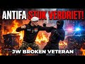 ANTIFA AANGEPAKT! 👊😡 - Antifa, Stuk Verdriet! (Official Lyrics) - JW Broken Veteran