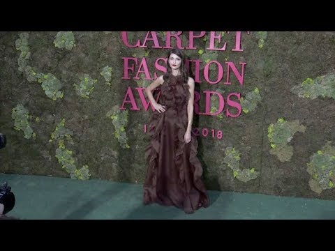 Ermanno Scervino and Annabelle Belmondo on the red carpet for the Green Carpet Fashion Awards in Mil