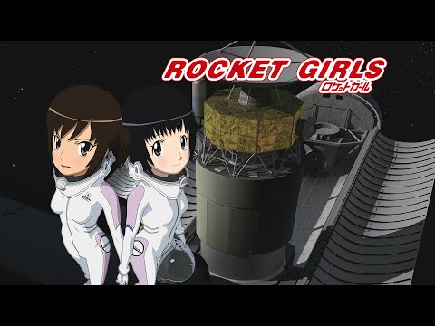 Rocket Girls anime - spacesuit scenes