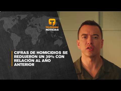 Cifras de homicidios se redujeron un 39% con relación al año anterior
