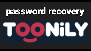 How to recover your password on the Toonily website