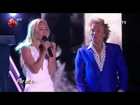 FOREVER YOUNG   Rod Stewart and daughter Ruby DUET