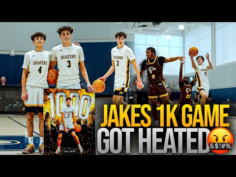 JAKE WEST 1000 POINT GAME GOT TENSE IN CLOSE GAME VS ROUGH PHILLY GUARDS 👀 *ALMOST FOUGHT*