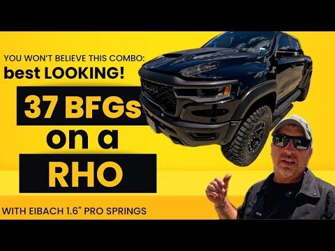 2025 RAM RHO Eibach 1.6" Pro with BFG 37" KM3 Tires!
